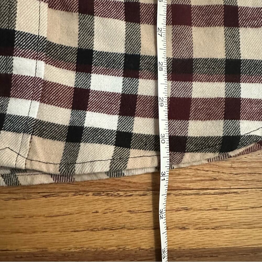 NWT! Men’s PacSun Plaid Button-Down Shirt, 100% Cotton, Western, Large - Picture 9 of 9